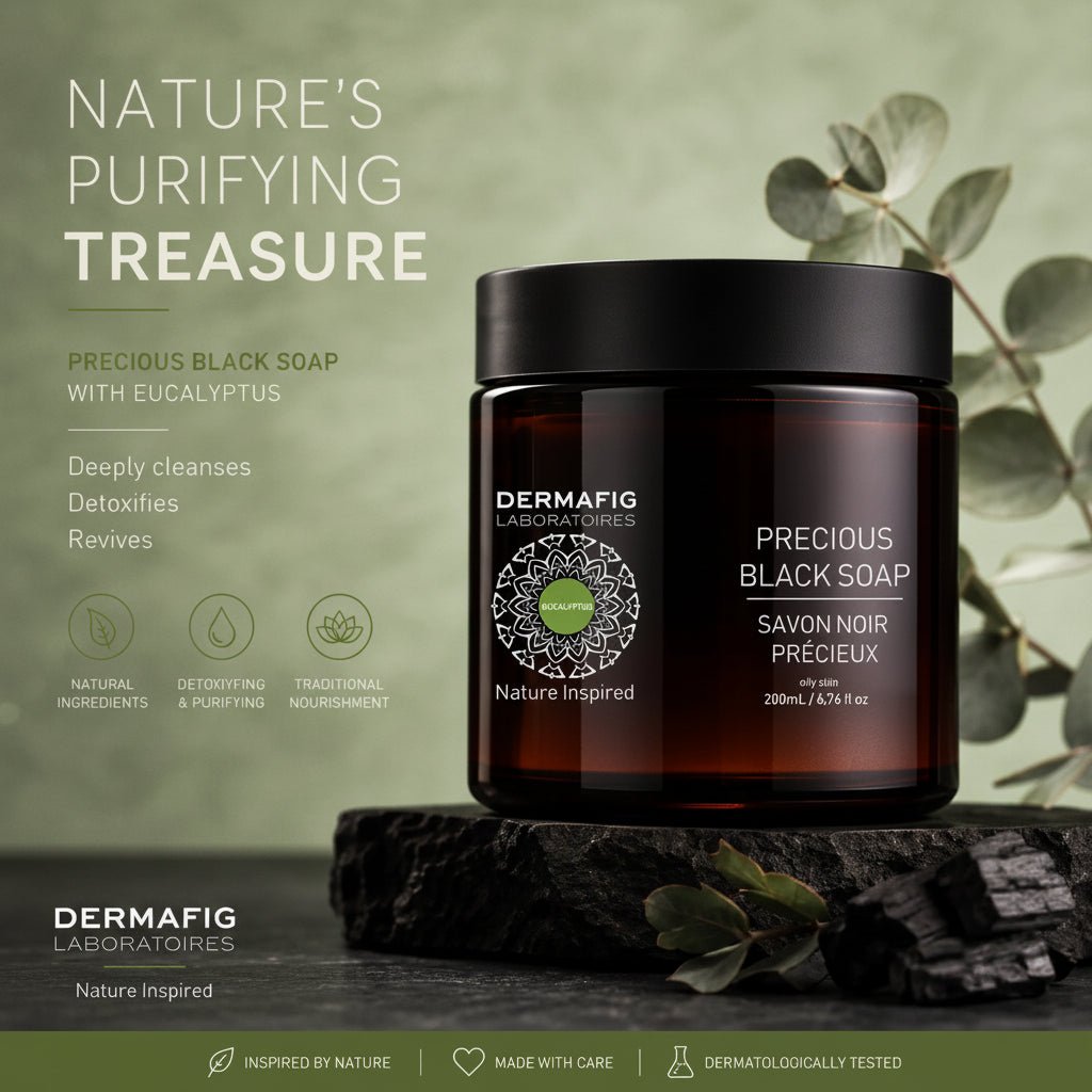 Savon noir precieux (eucalyptus ) - Dermafig