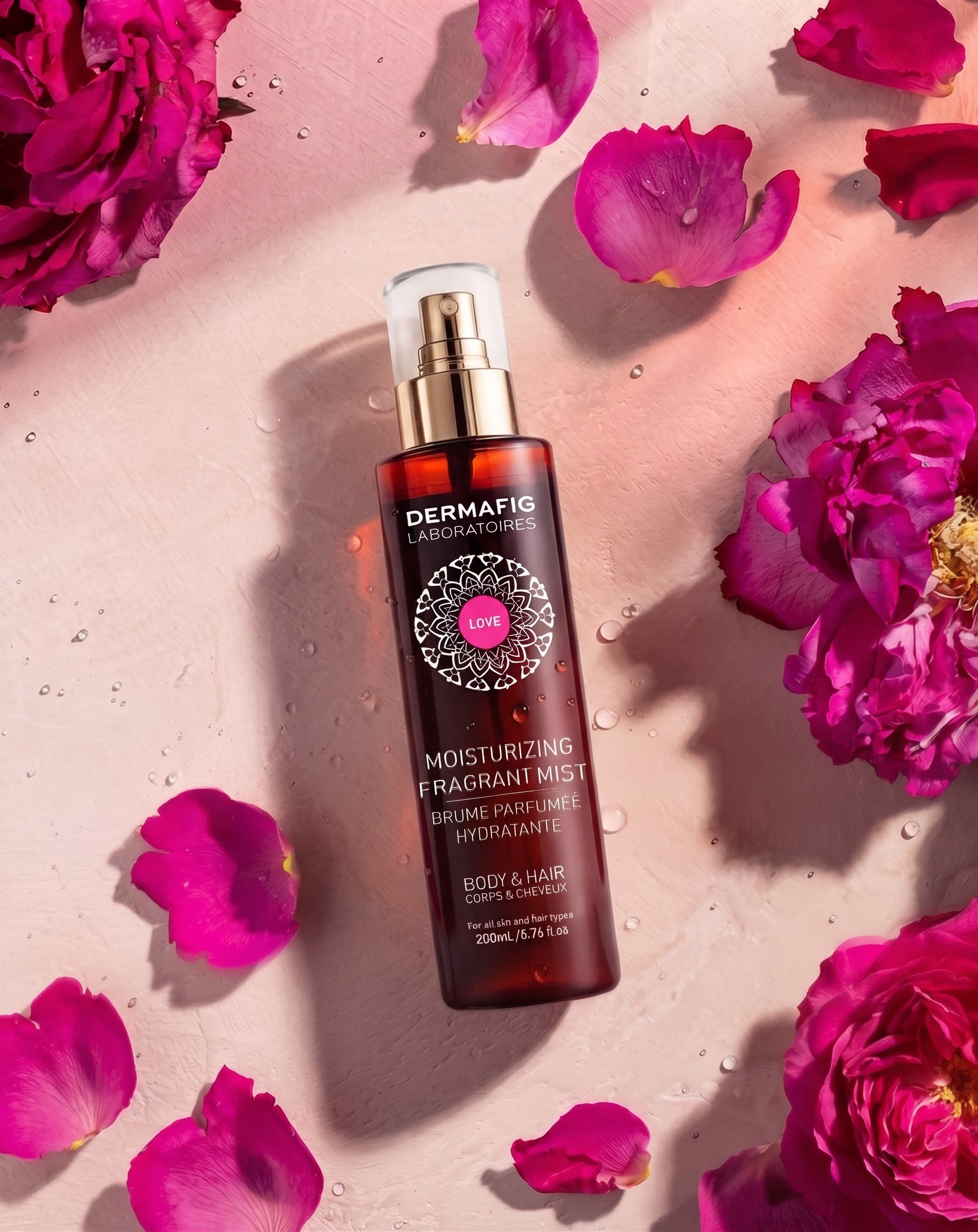 Brume parfumée hydratante love